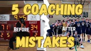 5 Mistakes That Hold Basketball Coaches Back