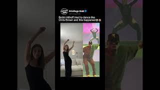 Bobbi Althoff tried to dance like Chris Brown and this happened #bobbialthoff #chrisbrown #fyp