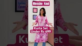 Meesho Kurta Set l Affordable Kurta Set l Kurti Set Meesho #kurti #viral #trending #meesho #shorts