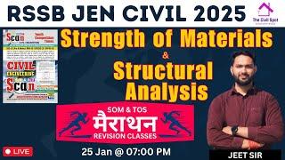 Strength of Materials & Structural Analysis Marathon Class for RSSB JEn 2025 Degree Diploma