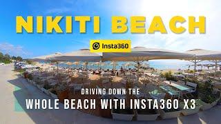 Nikiti Beach, Sithonia Halkidiki Greece  Tour an Entire Beach With The Insta360X3 