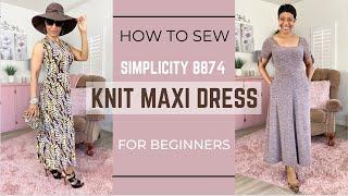 How to sew a Maxi Dress | SIMPLICITY 8874 | For Beginners (2021)