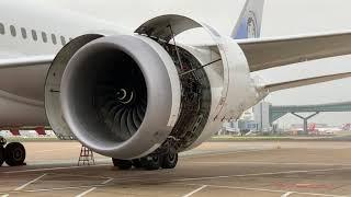 Rolls Royce Trent 1000 Engine Start Boeing 787-9 Dreamliner