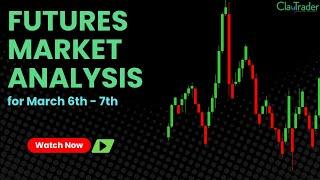 /NQ, /ES, /YM, /CL, /GC Futures Technical Chart Analysis for March 6-7, 2025