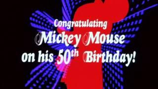 1978 Buena Vista logo and Mickey Mouse 50th Anniversary with fanfare (recreation)