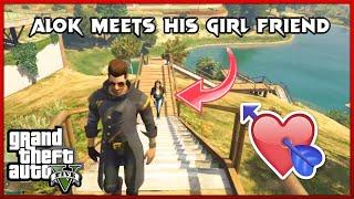 A DATE WITH ALOK's GIRLFRIEND | FREEFIRE x GTA V | SANZ GAMING TELUGU