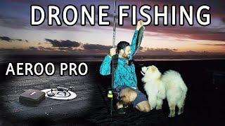 SUCCESS! AEROO PRO FISHING DRONE DEBUT DEMO Waiuku Auckland Drone Fishing Catch & Cook NZ 4K