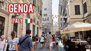 Genoa Italy  Walking Tour (part 1) July 5, 2024 4K 60fps