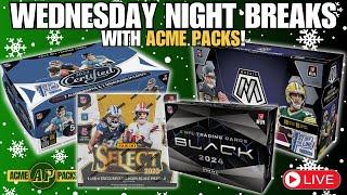 PANINI BLACK FOOTBALL RELEASE DAY!! Acme Packs Wednesday Night Sports Card Group Breaks!