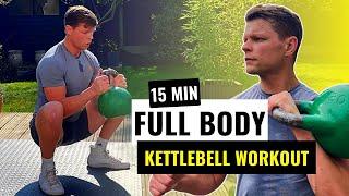 15 minutes Full Body Kettlebell Workout / No Repeat