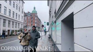  Copenhagen, Denmark Walking Tour | Winter Walk in the City Center  [4K HDR 60fps Binaural ASMR]