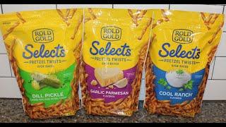 Rold Gold Selects Pretzel Twists: Dill Pickle, Garlic Parmesan & Cool Ranch Review