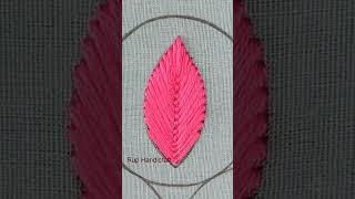 Basic Stitch Embroidery for Beginners, Easy Fly Stitch Tutorial, Fly Stitch Leaf Embroidery by Hand