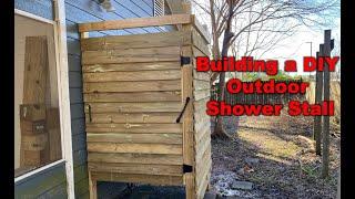 DIY Outdoor Shower Build - #woodworking #DIY