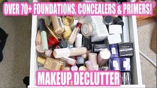 DECLUTTERING ALL OF MY FOUNDATIONS, CONCEALERS & PRIMERS!!!