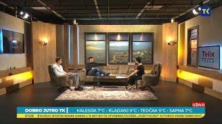 DOBRO JUTRO TK - IRFAN KASUMOVIĆ, ČLAN UO SABNOR TK  I LUKAS NIKOLIĆ, POBJEDNIK POSLJEDNJEG KOKNURSA