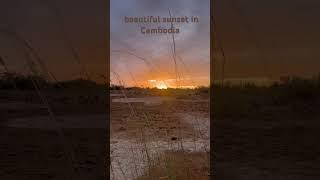 Fresh life Beautiful sunset in Cambodia #natural #relax #weekend #sunset #music #cambodia ￼￼￼￼￼