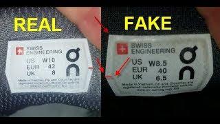 Real vs Fake ON sneakers. How to spot counterfeit ON Switzerland