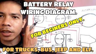 BATTERY RELAY WIRING DIAGRAM (for trucks, jeep and elf)