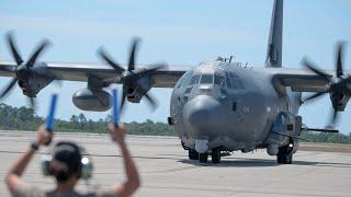 U.S. Air Force AC-130J Gunships Land at Hurlburt Field