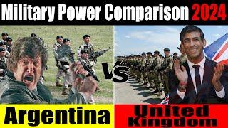 UK vs Argentina Military Power Comparison 2024 | Argentina vs United Kingdom Military Comparison