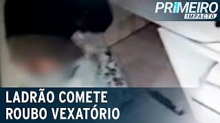 Flagra: situação vexatória durante roubo a clínica de Cascavel (PR) | Primeiro Impacto (29/06/22)