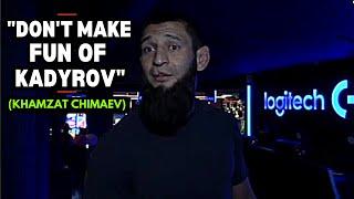 Khamzat Chimaev Gets Angry And Leaves After Reporter Makes Fun Of Chechen Leader Ramzan Kadyrov