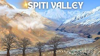 Spiti valley drone view 4k | भारतातील सर्वात थंड वाळवंट असणाऱ्या काझा शहराचं विहंगम दृष्य