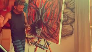 Airbrushing freehand