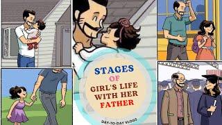 Stages of Girl's Life with her Father|Dad's Love|Dad-Daughter Goals|DaytoDayVlogs #life #daddysgirl