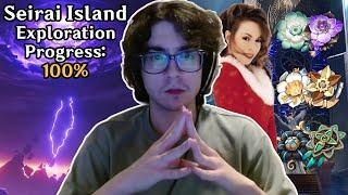 Zy0x VOD: Aug 12, 2024 - 100%ing Seirai Island, Christmas Artifact Farming, Character Reacts