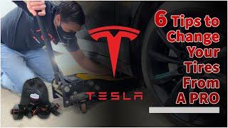 Tesla Winter Tire Swap by a Pro - 6 Tips to do it yourself - How to change your own tires