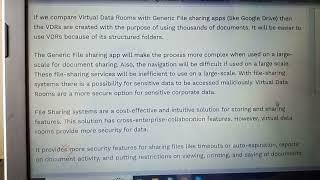 Must have Features in the Best Virtual Data Room