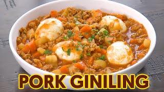 Pork Giniling with Boiled Egg