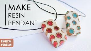 Make Wood And Resin Pendant | resin jewelry