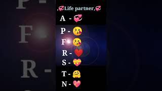 Aapne name ka  first letter  Choose  kare  Life partner #short # video 