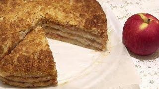 БОЛГАРСКИЙ НАСЫПНОЙ ПИРОГ с яблоками "Три стакана"/Bulgarian bulk pie with apples