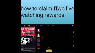 how to claim ff world series live watching rewards secret RAW agent gaming YouTube channel