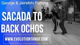 Cross postion sacadas to both back ochos.  Advance tango class.