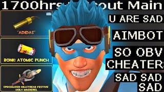 The Sad "Cheater"1700+ Hours Scout Main Experience (TF2 Gameplay)