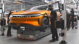 LUCID FACTORY{Assembly plant}: Manufacturing Lucid Air motorsMaking of... [Production line] 2025