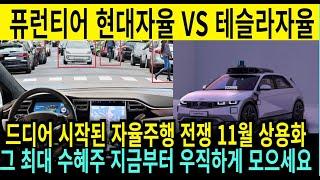 퓨런티어 주가전망! 드디어 시작된 자율주행 전쟁! 현대차 VS 테슬라 승자와 상관없이 최대 수혜주 지금부터 우직하게 모으세요