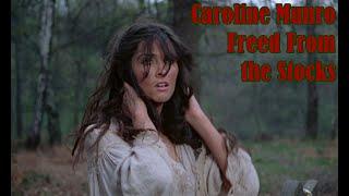 Caroline Munro Freed from the Stocks