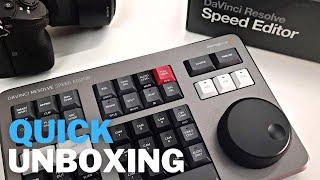 Quick unboxing Blackmagic Design DaVinci Resolve Speed Editor