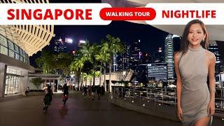 SINGAPORE NIGHTLIFE  Marina Bay Waterfront Promenade & Light & Water Show Spectra