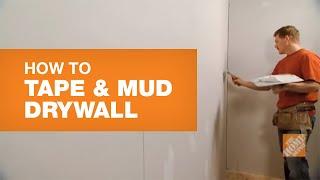 How To Tape and Mud Drywall (Reduce Sanding Time) | The Home Depot Canada