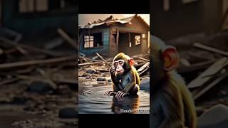 Heart Toching Bandar ai video #ai #shortvideo #viral #Debraj Cartoon