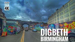 DIGBETH BIRMINGHAM 4K Walking Tour (UK) l 4K 60fps