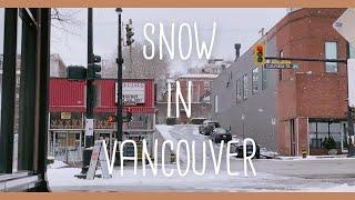  cc. Snow in VAN, driving to New Westminster, look around an antique store