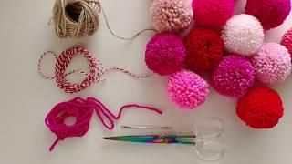 How to String a Pom Pom Garland